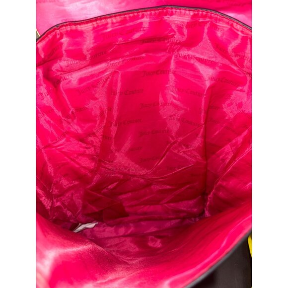 Juicy Couture Pink & Black Backpack With Logo Lining & Gold Accents - Picture 7 of 10